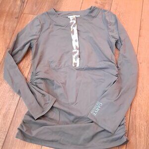 Carve Designs women's Size Medium M‎ Rash Guard Swim Shirt Top grey long sleeve